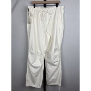 NEW Aritzia TNA Cache Cargo Pants Women's‎ XL White Relaxed Pull On Casual Baggy